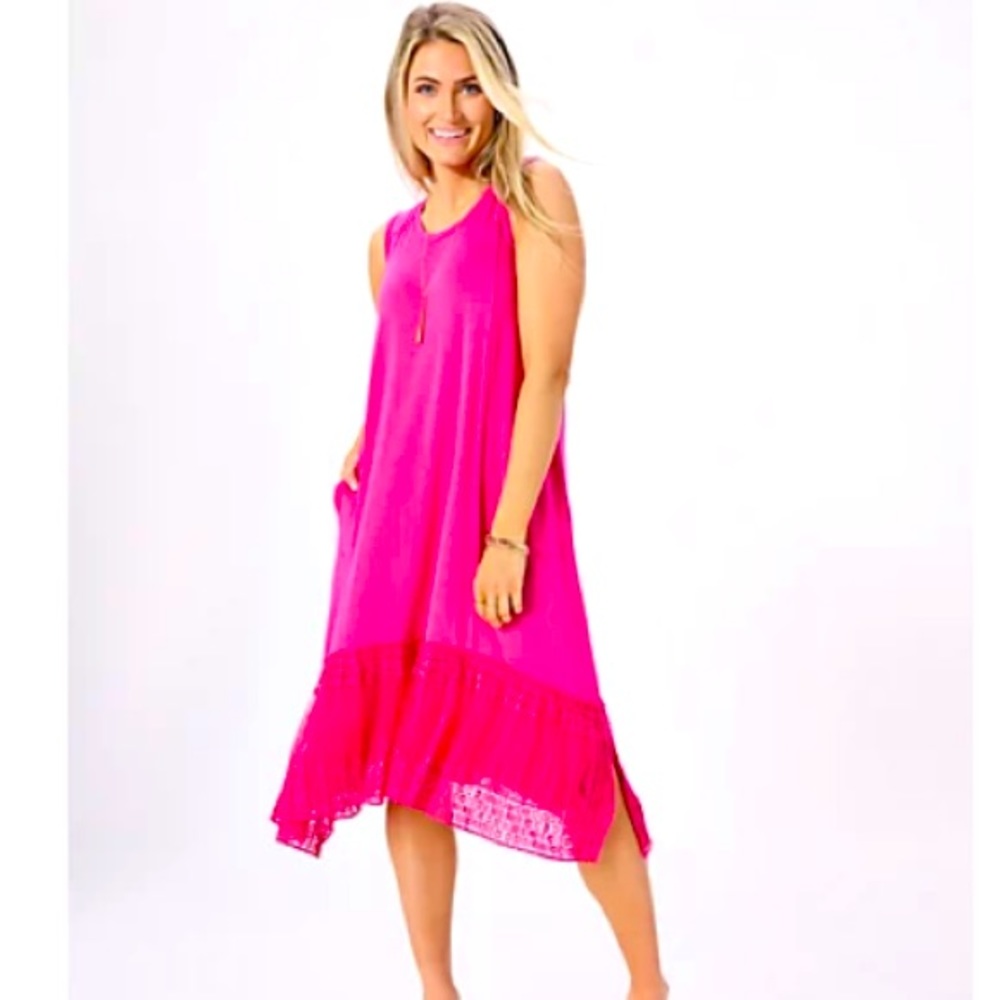 New brim QVC
LOGO by Lori Goldstein Regular Rayon 230
Dress with Broomstick Lace